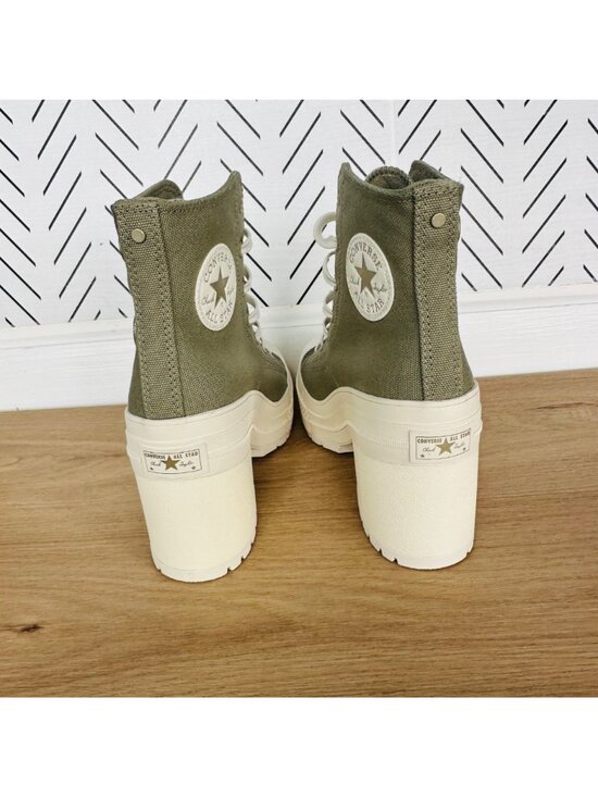 ❤️Converse Chuck 70 De Luxe High Heel Green Platform Size 5.5 Mens Boots A11175C main image 7